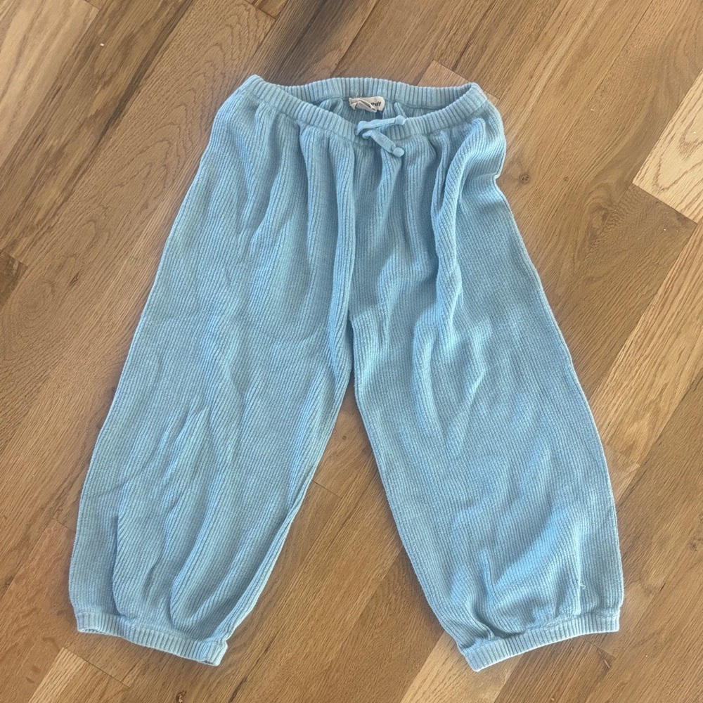 Misha And Puff Light Blue Knit Joggers